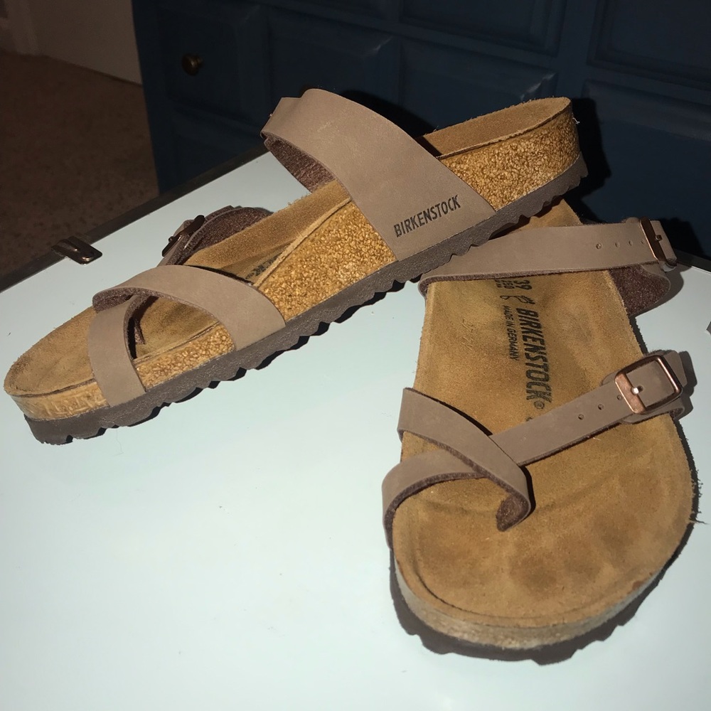 Tan Birkenstock’s